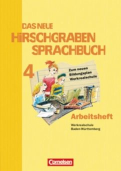 Cover 8. Schuljahr, Neues Arbeitsheft mit Lösungen (Werkrealschule) / Das neue Hirschgraben Sprachbuch, Hauptschule Baden-Württemberg 4