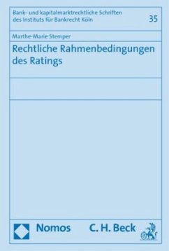 Cover Rechtliche Rahmenbedingungen des Ratings