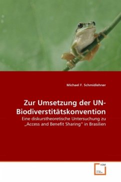 Cover Zur Umsetzung der UN-Biodiverstitätskonvention