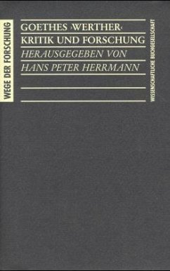 Goethes 'Werther' - Hans Peter Herrmann