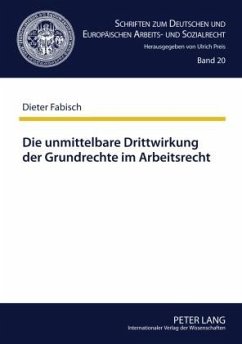 Die unmittelbare Drittwirkung der Grundrechte im Arbeitsrecht - Fabisch, Dieter