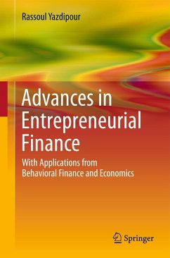 Advances in Entrepreneurial Finance - Yazdipour, Rassoul