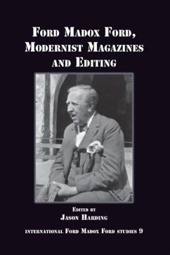 Cover Ford Madox Ford, Modernist Magazines and Editing