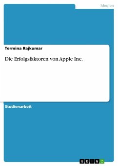 Die Erfolgsfaktoren von Apple Inc. - Rajkumar, Termina