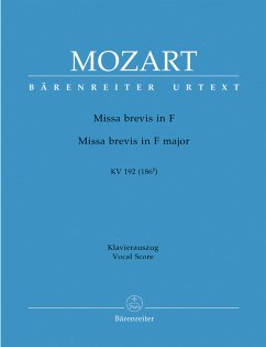 Cover Missa brevis F-Dur KV192 für Soli, gem Chor und Orchester Klavierauszug