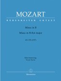 Missa brevis B-Dur KV275 für Soli, Chor und Orchester Klavierauszug Missa brevis B-Dur KV275 für Soli, Chor und Orchester Klavierauszug
