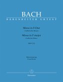 Missa F-Dur BWV233 für Soli (SATB), Chor und Orchester Klavierauszug (la)