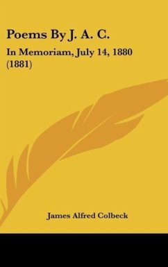 Poems By J. A. C. - Colbeck, James Alfred