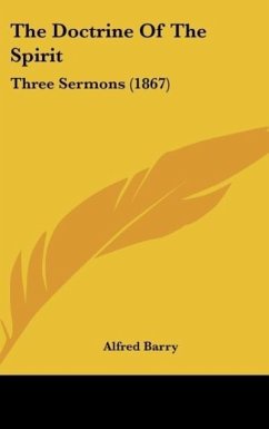 The Doctrine Of The Spirit - Barry, Alfred