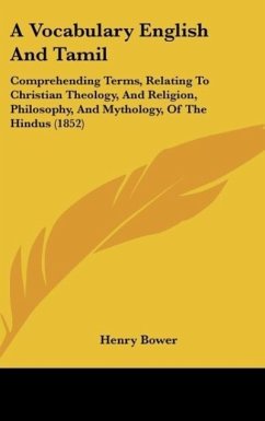 A Vocabulary English And Tamil - Bower, Henry