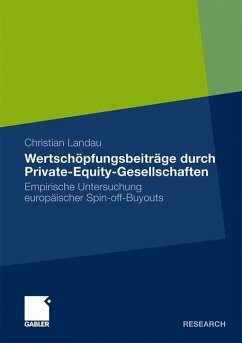 Wertschöpfungsbeiträge durch Private-Equity-Gesellschaften - Landau, Christoph