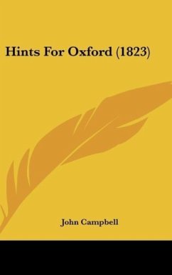 Hints For Oxford (1823) - Campbell, John