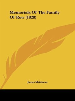 Memorials Of The Family Of Row (1828)