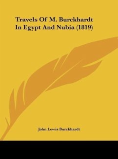 Travels Of M. Burckhardt In Egypt And Nubia (1819) - Burckhardt, John Lewis