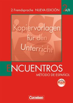 Encuentros Método de Español 2. Fremdsprache Band 2 Kopiervorlagen für den Unterricht 2 A/B mit Hör-CD