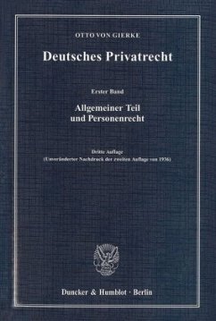 Cover Deutsches Privatrecht. 4 Bände.