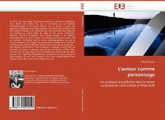 Cover L''auteur comme personnage
