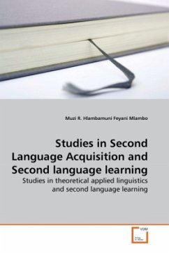 Studies in Second Language Acquisition and Second language learning - Mlambo, Muzi R. Hlambamuni Feyani