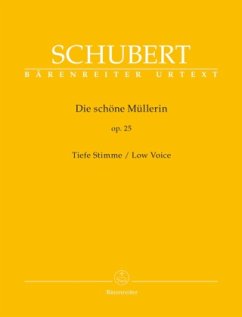 Die schöne Müllerin op.25, Lieder, Tiefe Stimme - Schubert, Franz