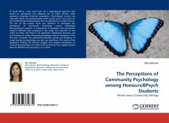 The Perceptions of Community Psychology among Honours/BPsych Students