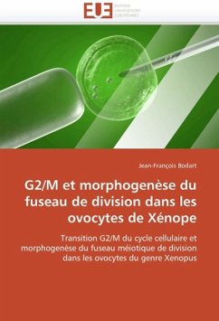 G2/M Et Morphogenèse Du Fuseau de Division Dans Les Ovocytes de Xénope - Bodart, Jean-François