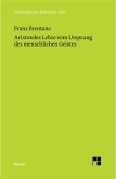 Aristoteles Lehre vom Ursprung des menschlichen Geistes