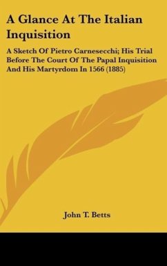 A Glance At The Italian Inquisition