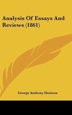 Analysis Of Essays And Reviews (1861) - Denison, George Anthony