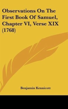 Observations On The First Book Of Samuel, Chapter VI, Verse XIX (1768)