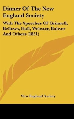 Dinner Of The New England Society - New England Society