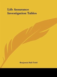 Life Assurance Investigation Tables - Todd, Benjamin Hall