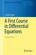 A First Course in Differential Equations - Bild 1
