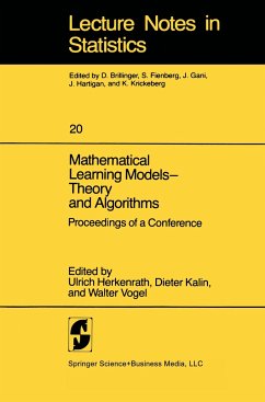 Mathematical Learning Models ¿ Theory and Algorithms