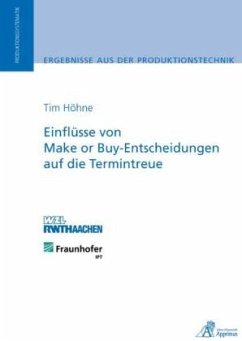 Einflüsse von Make or Buy-Entscheidungen auf die Termintreue - Höhne, Tim H