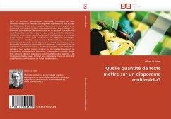 Quelle quantité de texte mettre sur un diaporama multimédia? - Le Bohec, Olivier