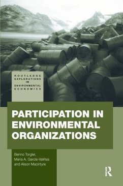 Participation in Environmental Organizations - Torgler, Benno; Garcia-Valiñas, Maria A; Macintyre, Alison