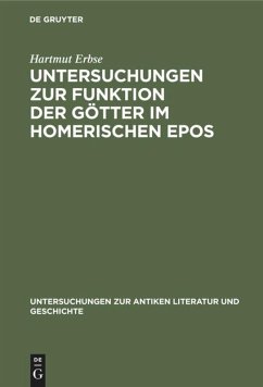 Cover Untersuchungen zur Funktion der Götter im homerischen Epos
