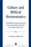 Culture and Biblical Hermeneutics