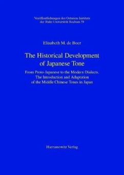 The Historical Development of Japanese Tone - Boer, E de