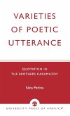 Varieties of Poetic Utterance