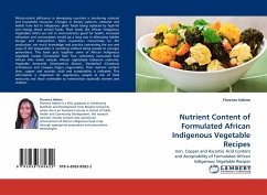 Nutrient Content of Formulated African Indigenous Vegetable Recipes