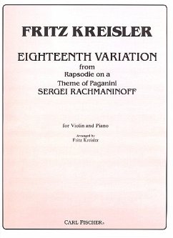 Cover 18. Variation from Rhypsody on a theme of Paganini for violin and piano