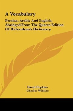 A Vocabulary - Hopkins, David