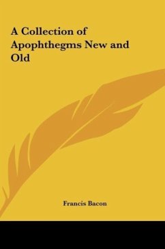 Cover A Collection of Apophthegms New and Old