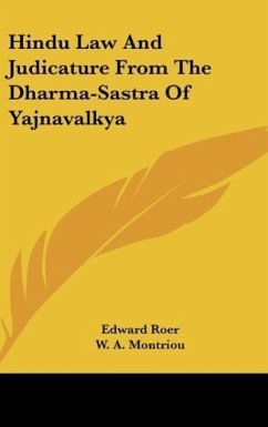 Hindu Law And Judicature From The Dharma-Sastra Of Yajnavalkya