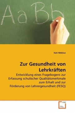 Cover Zur Gesundheit von Lehrkräften