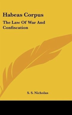 Habeas Corpus - Nicholas, S. S.