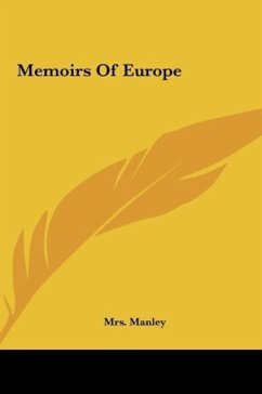 Memoirs Of Europe - Manley