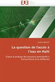 La question de l'accès à l eau en haïti