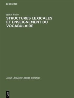 Structures lexicales et enseignement du vocabulaire - Holec, Henri